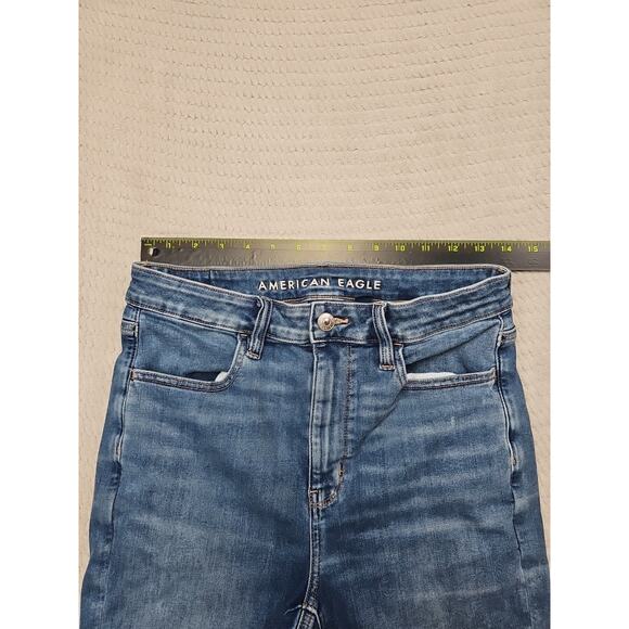 American Eagle Jeans Womens 8 Short Super High Rise Jegging Next Level Stretch - Picture 3 of 9